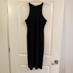 Fashion Nova Cotton Black Midi Dress